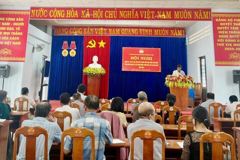 HỘI NGHỊ ĐĂNG KÝ, KÝ KẾT THI ĐUA THỰC HIỆN 5 NỘI DUNG CUỘC VẬN ĐỘNG “TOÀN DÂN ĐOÀN KẾT XÂY DỰNG NÔNG THÔN MỚI, ĐÔ THỊ VĂN MINH” NĂM 2025.