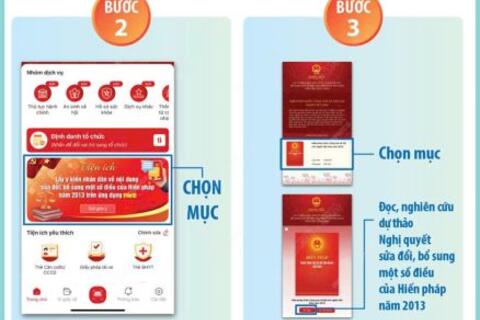 HƯỚNG DẪN CHI TIẾT 5 BƯỚC LẤY Ý KIẾN NHÂN DÂN SỬA ĐỔI HIẾN PHÁP NĂM 2013 TRÊN VNEID